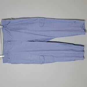 Talbots cotton cargo capri pants